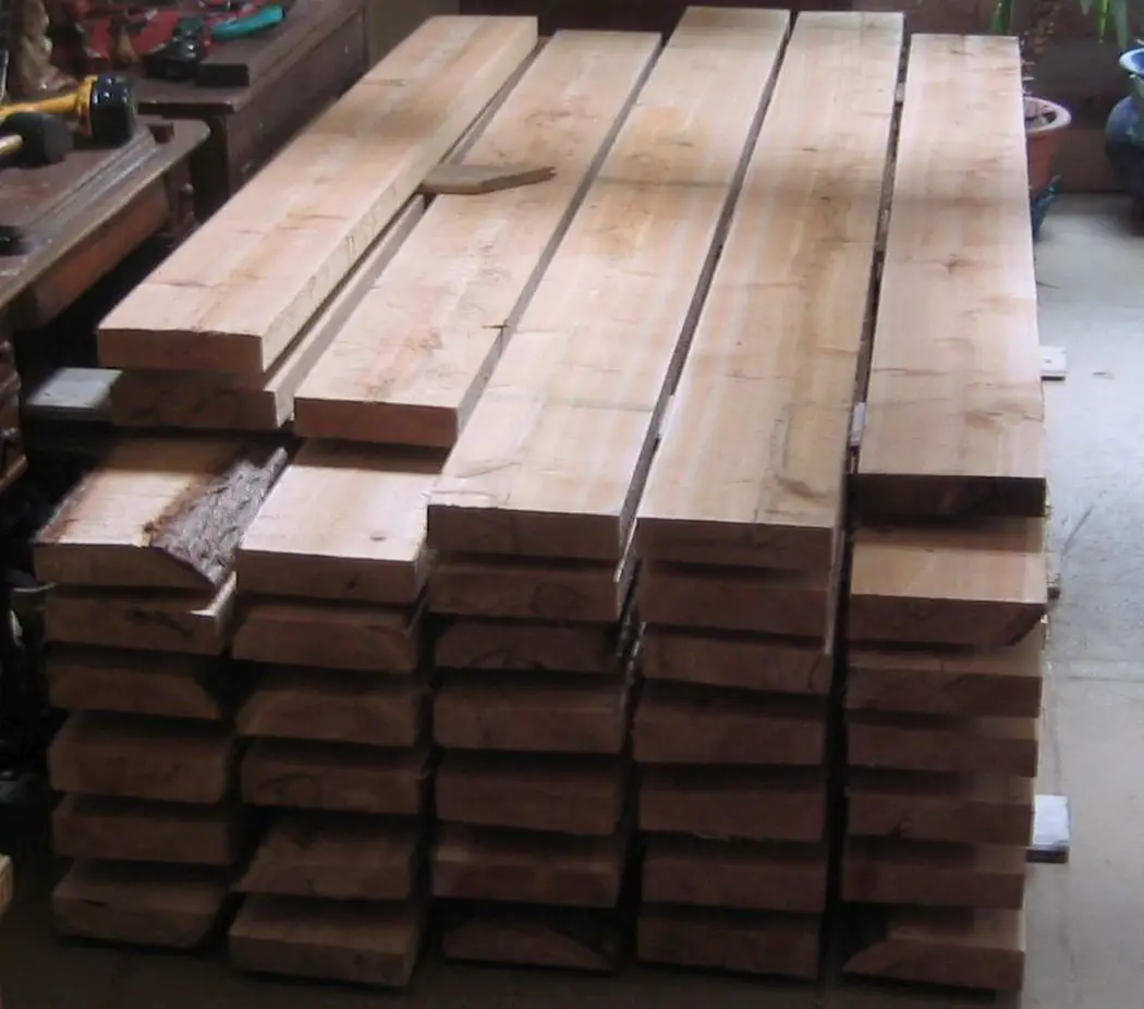 Loft floor raw wood